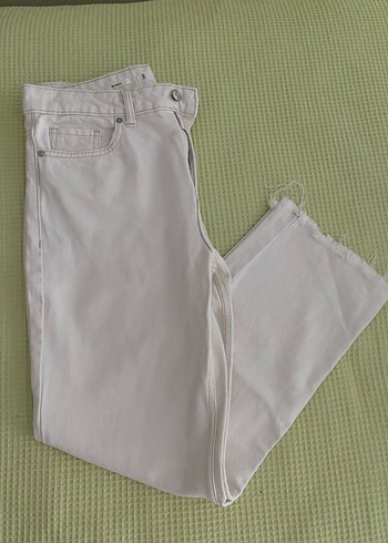 Mango Ekru Kadın Jean/Kot Pantolon