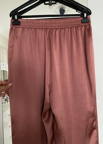 Mango Kadın Saten Pantolon/ Kiremit Rengi