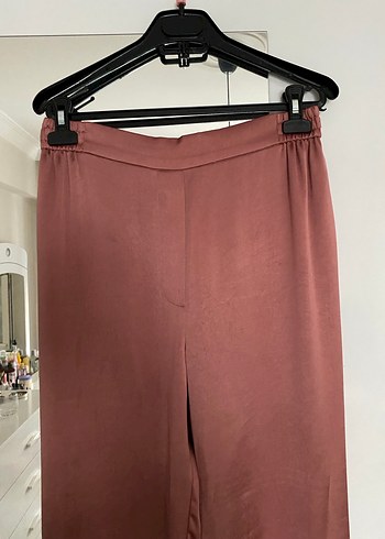 Mango Mango Kadın Saten Pantolon/ Kiremit Rengi