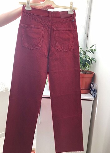 Zara ZARA DENIM BORDO PANTOLON