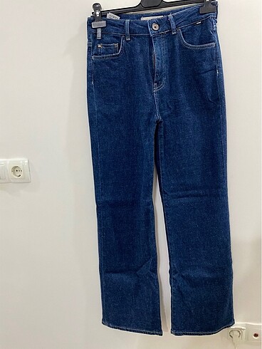 Mavi wide leg kalıp