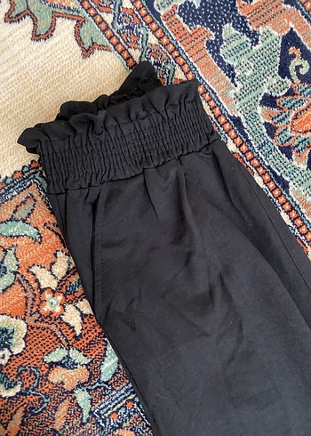xl Beden Siyah Kemerli Rahat Kesim Kadın eşofma