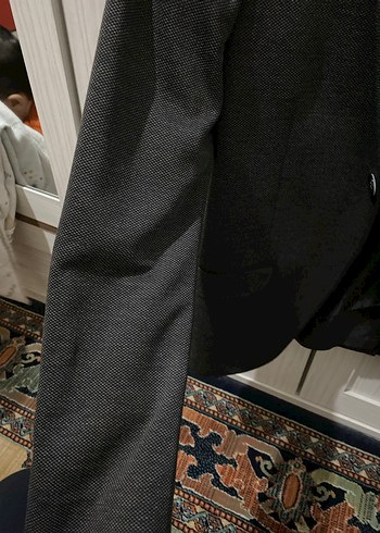 Gri Düğmeli Erkek Ceket, Normal Boy, Regular Fit - Görsel 5