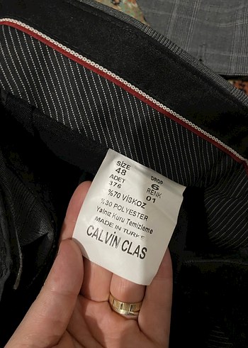 Erkek Gri Kareli Düğmeli Ceket - Görsel 6