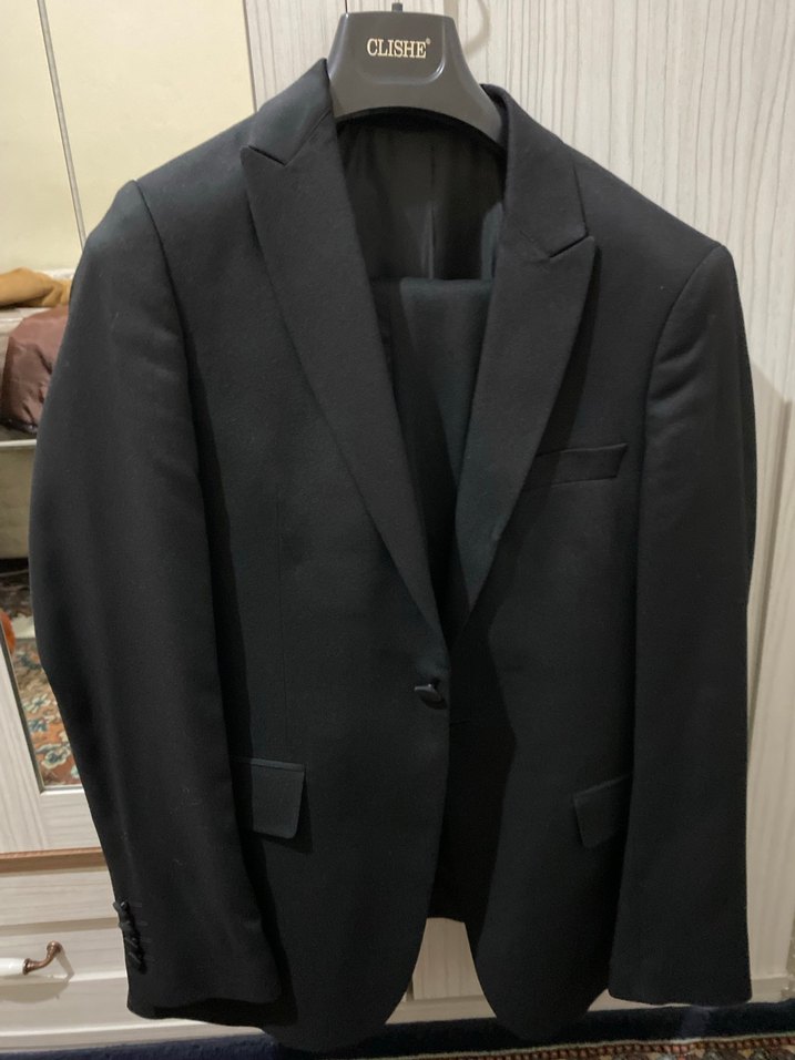 CLISHE Siyah Düğmeli Erkek Takım Elbise Ceket - Görsel 3