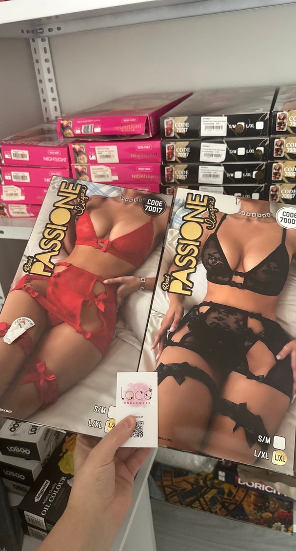 Siyah Mini Gotik Desenli Kadın İç Giyim - Görsel 3