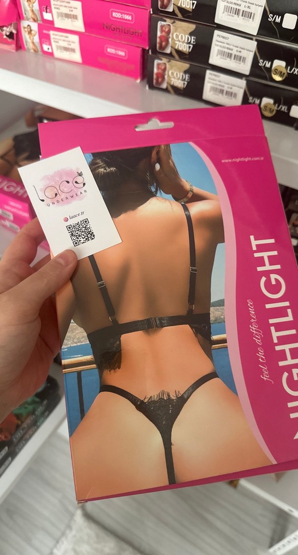 Siyah Dantel Detaylı Mini Kadın İç Giyim - Görsel 2