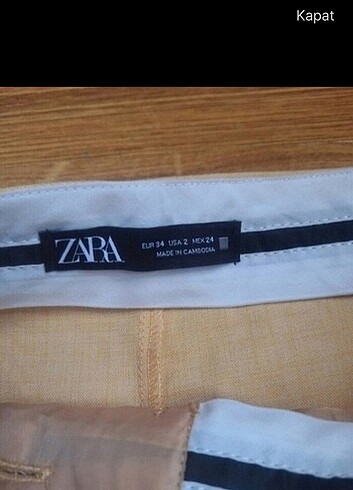 Zara Kumas pantolon 