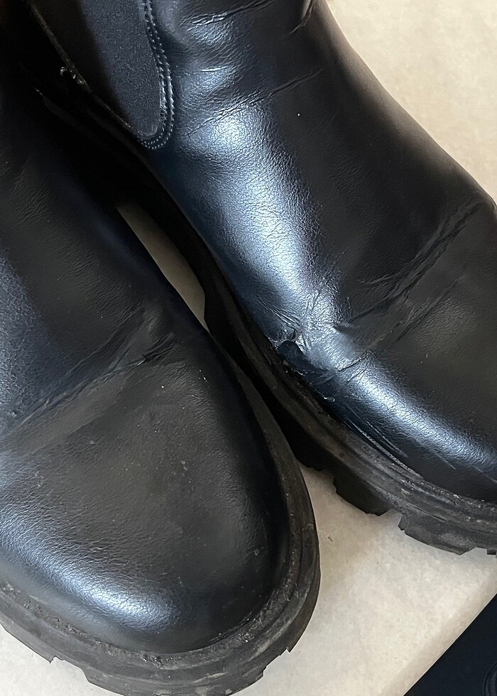 Bershka suni deri chelsea bot - Görsel 4