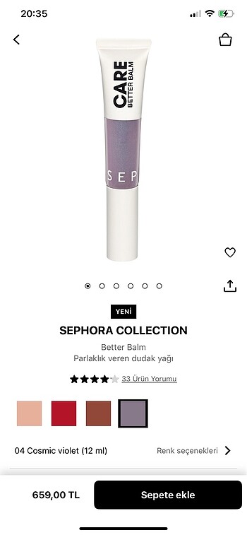 Sephora Sephora Dudak Yağı