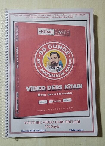 90 Günde AYT Matematik video ders notlar