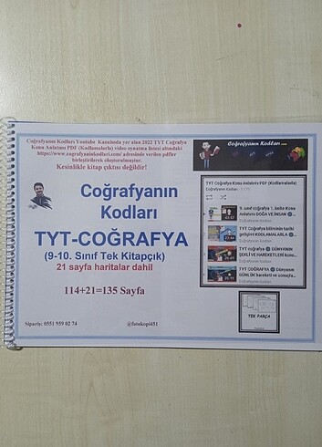 Coğrafyanın Kodları TYT video ders notları 