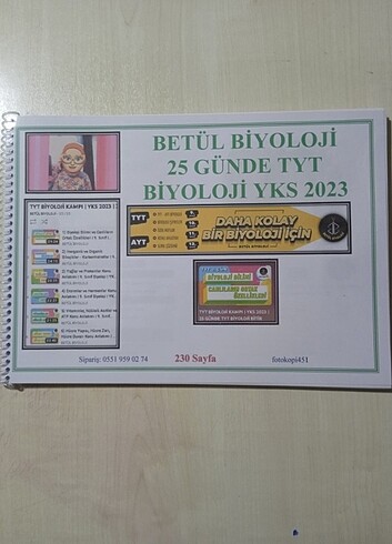 Betül Biyoloji 25 Günde TYT