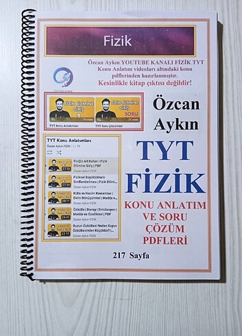 Özcan Aykın TYT+Soru Çözüm pdfleri 