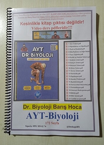 Dr Biyoloji AYT 