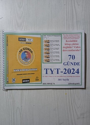 70 Günde TYT Matematik 2024