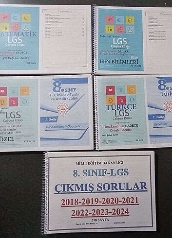 Tüm Zamanlar Çıkmış ve Örnek LGS Soruları 