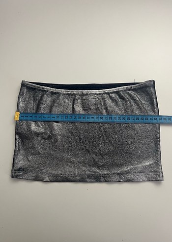 Lefties Gri Simli Straplez Top - Görsel 3