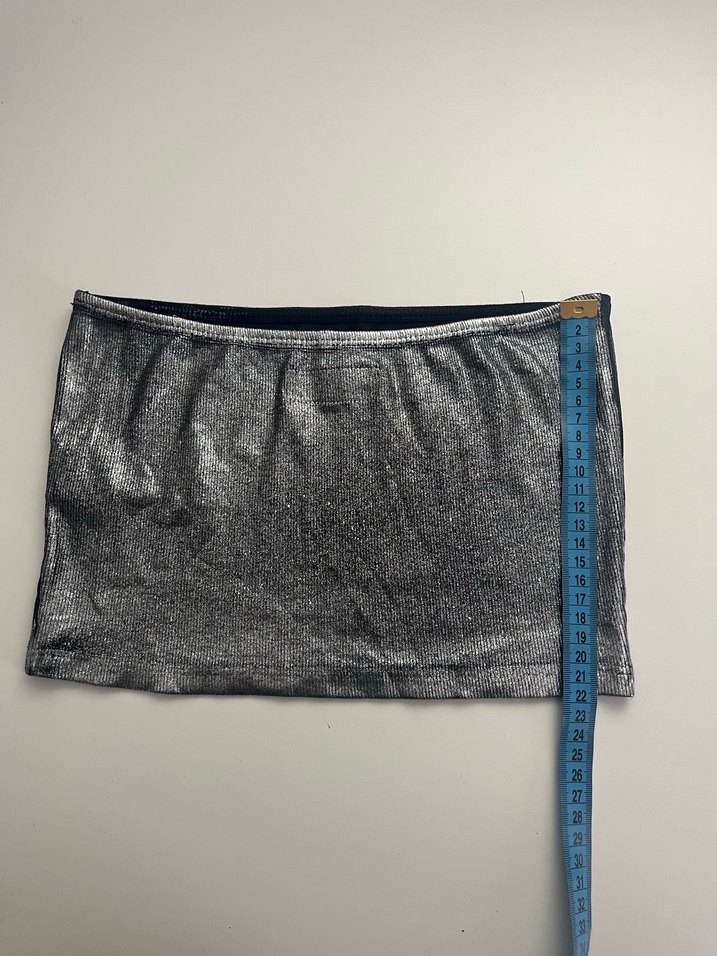 Lefties Gri Simli Straplez Top - Görsel 4