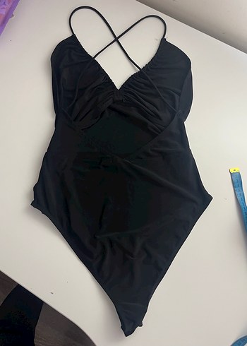 Zara Siyah Drapeli Çıtçıtlı Body - Görsel 3