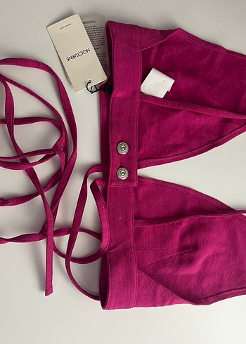 Nocturne Pembe İpli Crop Top - Görsel 2