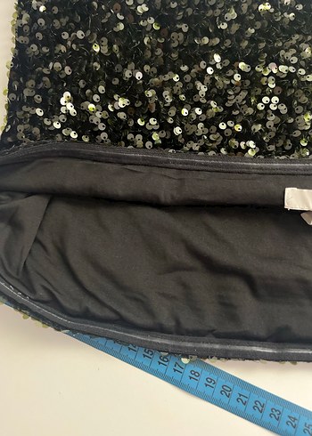 H&M Haki Pullu Straplez Crop Top - Görsel 5