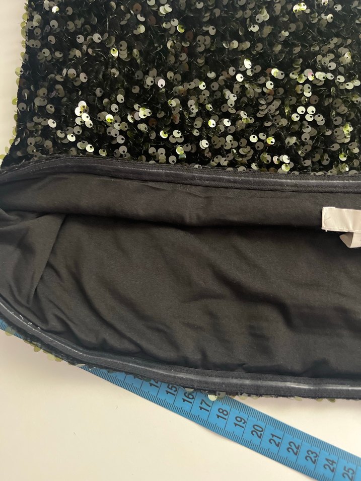 H&M Haki Pullu Straplez Crop Top - Görsel 5