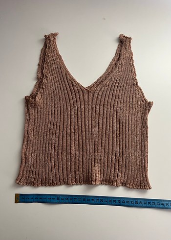 El örmesi Simli Askılı Bluz - Görsel 2