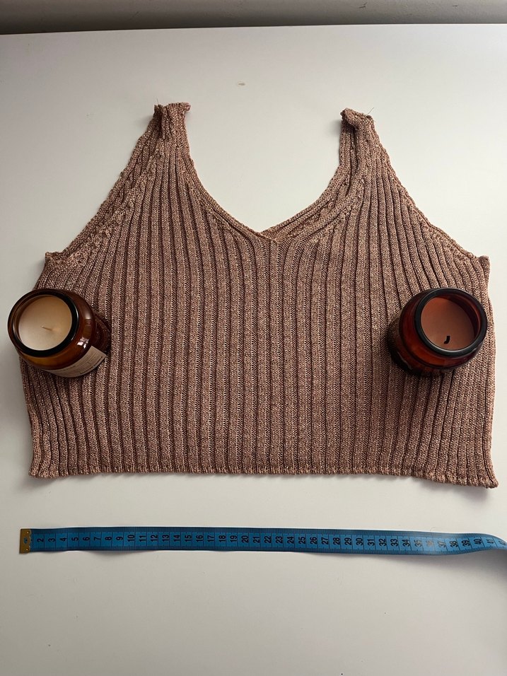 El örmesi Simli Askılı Bluz - Görsel 3