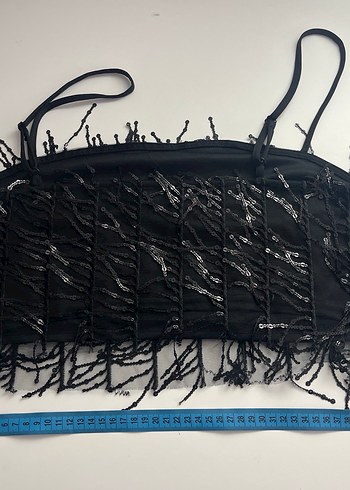 Primark Pullu Siyah Askılı Üst - Görsel 3