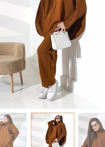 Panço Kazak Ve Boru Paça Pantolon İkili Takım - Görsel 3