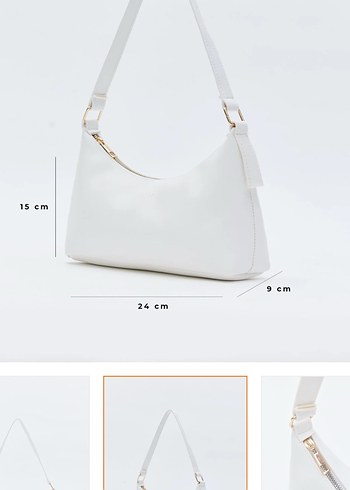Beyaz Deri Kadın Çanta - Görsel 2