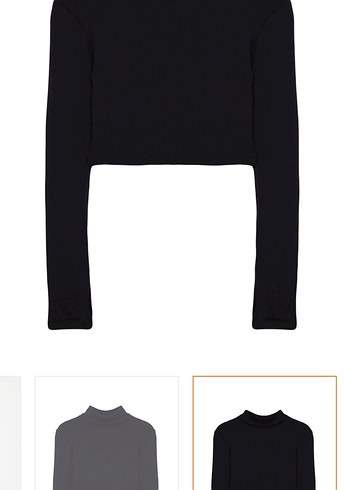 Siyah Balıkçı Yaka Parmak Detaylı Kadın Bluz - Görsel 4