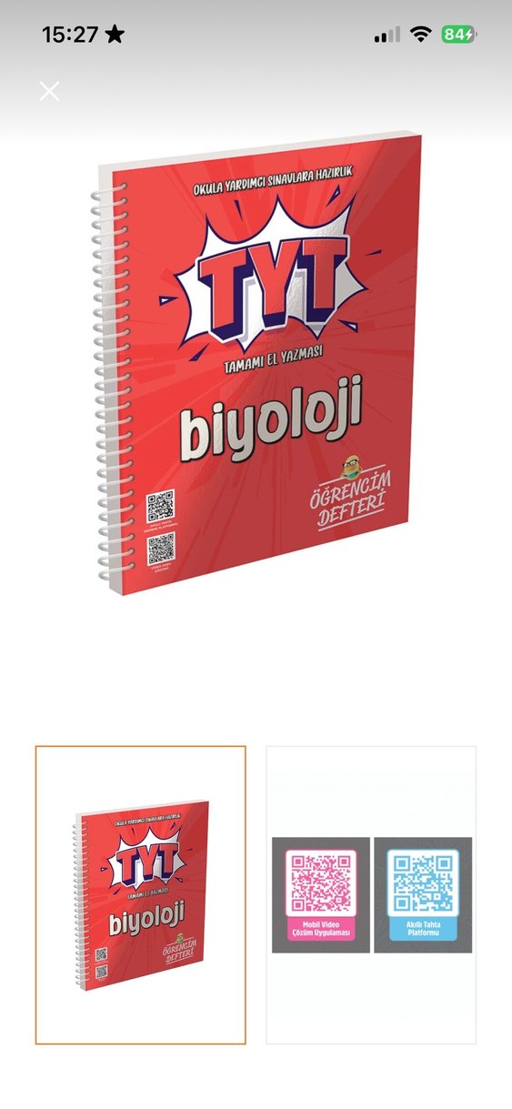 Tyt 3D Biyoloji Soru Bankası Ve Tyt Biyoloji Ders Notları - Görsel 2