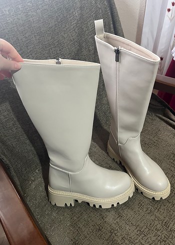 Bej Kadın Çizme - Görsel 2