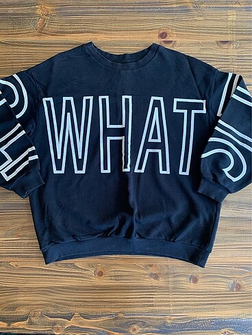 siyah ince sweatshirt
