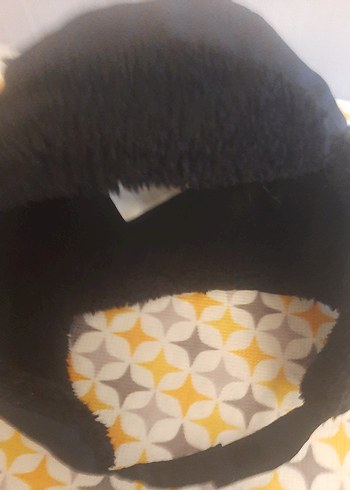 Düğmeli Siyah Erkek Çocuk Kulaklıklı Şapka - Görsel 6