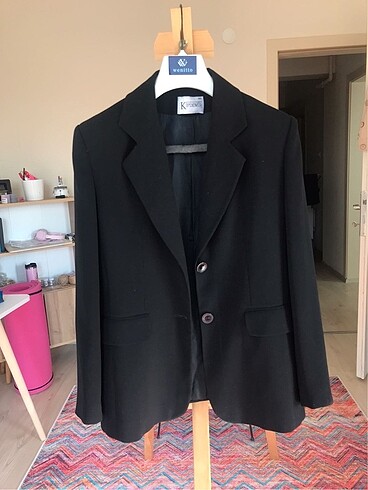 Siyah blazer ceket