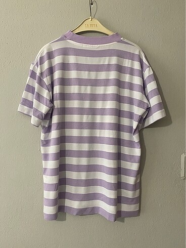 Trendyol & Milla lila çizgili tshirt
