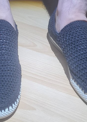 El Örgüsü Siyah Erkek Ayakkabı 43 numara siyah - Görsel 5