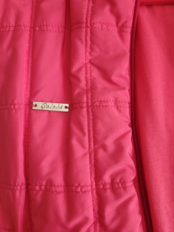 Parlak Pembe Fermuarlı Kadın Yelek - Görsel 3