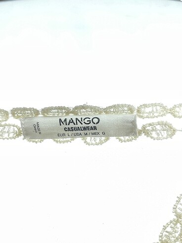 l Beden beyaz Renk Mango Kısa Elbise %70 İndirimli.
