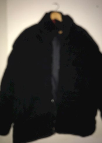 Siyah Erkek  Peluş Cep Detaylı Mont - Görsel 7