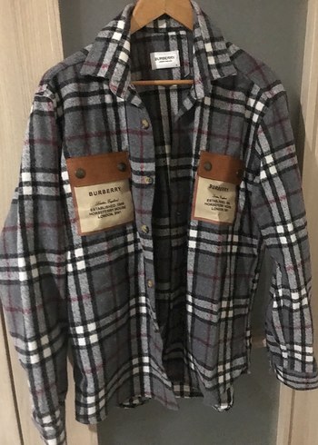 Burberry Gri Kareli Erkek Gömlek - Görsel 2