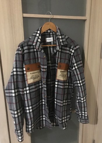 Burberry Gri Kareli Erkek Gömlek - Görsel 4