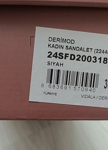 Hakiki deri Derimod sandalet - Görsel 4