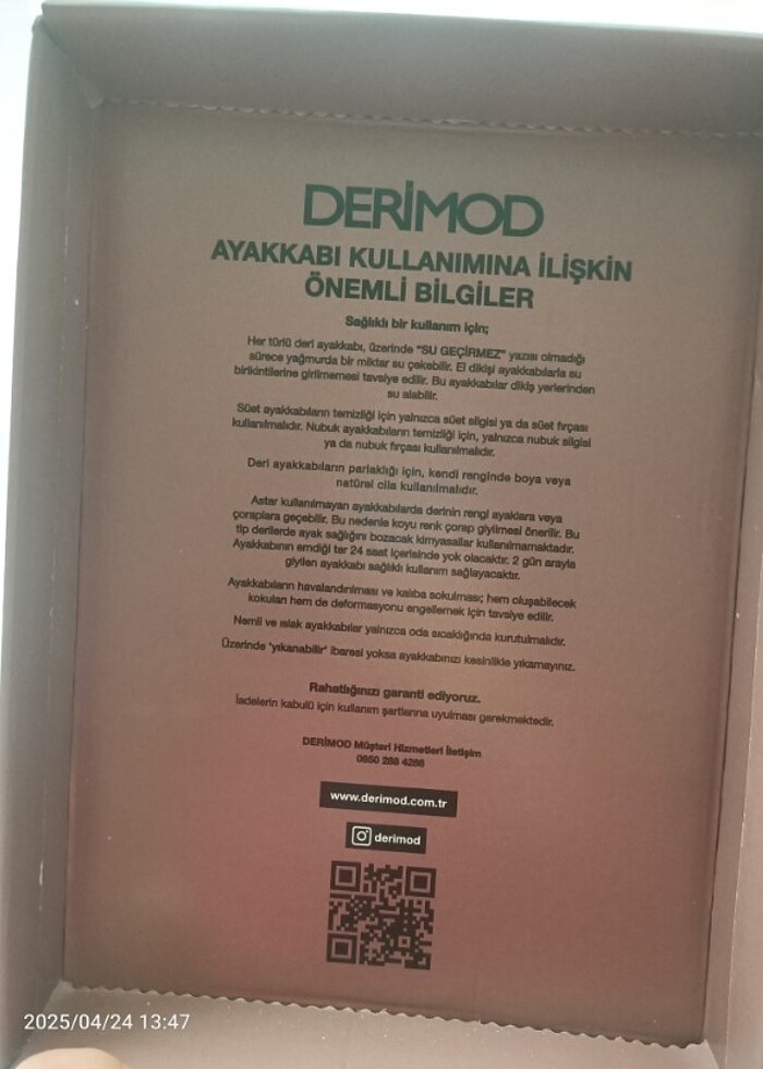 Hakiki deri Derimod sandalet - Görsel 5