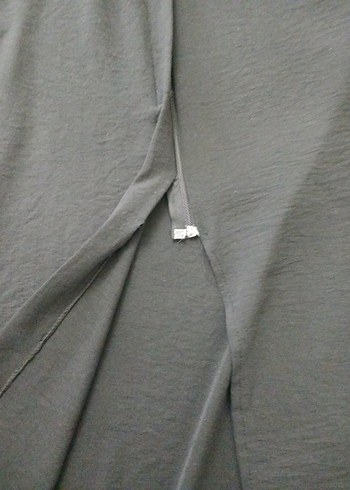 Uzun Siyah aerobin ferace Yüksek Yaka, Salaş Kesim - Görsel 7