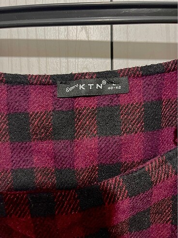 Cep detaylı ekose salopet - Görsel 4