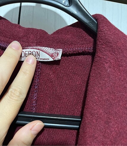 38 Beden bordo Renk Tek Cepli Kaşe Kap